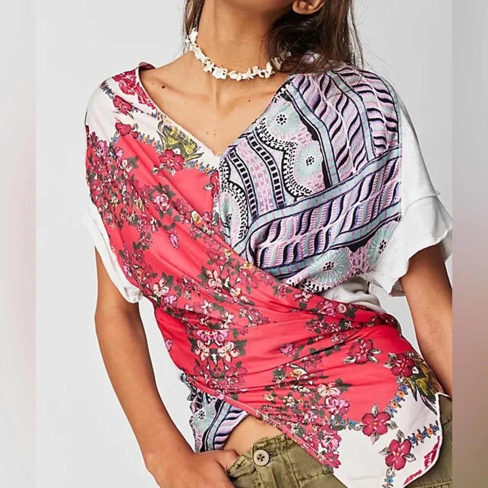 NWT Free People Pick‎ Your Scarf Maxi Tee